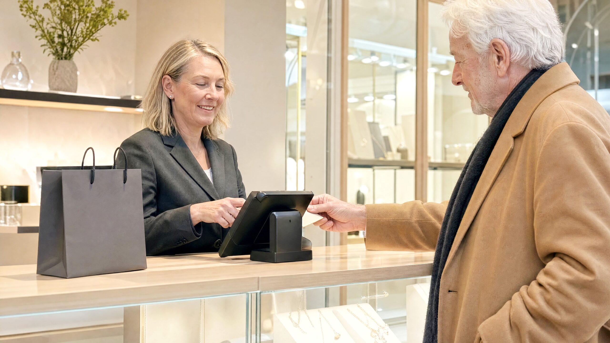 Premiumbutik med kassalösning